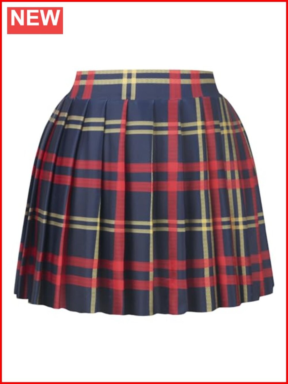 Mini Pleated Skirt A-Line High Waist Skater Tennis Skirt